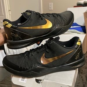 Nike Kobe 8 Elite+ Black Gold 603269-100 Kobe VIII System Elite size 13